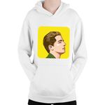 Fashion, accesorii si bijuterii - Copii - Imbracaminte copii - Pulovere si hanorace copii - Hanorac Copii Charlie Puth BTS Kookie Left and Right Music Collab, alb, marime L Copii - Infinity.ro