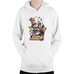Fashion, accesorii si bijuterii - Copii - Imbracaminte copii - Pulovere si hanorace copii - Hanorac Copii Clash Royale All Classes Multiplayer Medieval, alb, marime L Copii - Infinity.ro