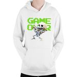 Fashion, accesorii si bijuterii - Copii - Imbracaminte copii - Pulovere si hanorace copii - Hanorac Copii Clash Royale Skeleton Game Over Swords, alb, marime L Copii - Infinity.ro