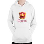 Fashion, accesorii si bijuterii - Copii - Imbracaminte copii - Pulovere si hanorace copii - Hanorac Copii Clash Royale Queen Icon Player Save Great, alb, marime L Copii - Infinity.ro