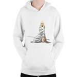 Fashion, accesorii si bijuterii - Copii - Imbracaminte copii - Pulovere si hanorace copii - Hanorac Copii Claymore Galatea Long Sword Roblox, alb, marime L Copii - Infinity.ro