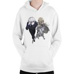Fashion, accesorii si bijuterii - Copii - Imbracaminte copii - Pulovere si hanorace copii - Hanorac Copii Claymore Teresa Tokyo Ghoul Medieval Dead, alb, marime L Copii - Infinity.ro
