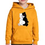 Fashion, accesorii si bijuterii - Copii - Imbracaminte copii - Pulovere si hanorace copii - Hanorac copii Danganronpa Killing School Life Killer Bear, negru, marime M Copii - Infinity.ro