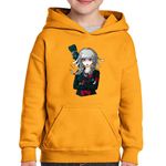 Fashion, accesorii si bijuterii - Copii - Imbracaminte copii - Pulovere si hanorace copii - Hanorac copii Danganronpa Peko Pekoyama Killing Harmony Sprite, negru, marime L Copii - Infinity.ro