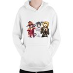 Fashion, accesorii si bijuterii - Copii - Imbracaminte copii - Pulovere si hanorace copii - Hanorac Copii DanMachi Hestia Konosuba Megumi Death Note Misa, alb, marime L Copii - Infinity.ro