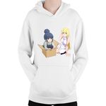 Fashion, accesorii si bijuterii - Copii - Imbracaminte copii - Pulovere si hanorace copii - Hanorac Copii DanMachi Lion Ryuu YuruYuri Gag Humor Isekai Adventure, alb, marime L Copii - Infinity.ro