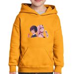 Fashion, accesorii si bijuterii - Copii - Imbracaminte copii - Pulovere si hanorace copii - Hanorac copii Darling in the FranXX Hiro Zero Two Anime, negru, marime L Copii - Infinity.ro