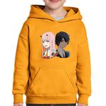 Fashion, accesorii si bijuterii - Copii - Imbracaminte copii - Pulovere si hanorace copii - Hanorac copii Darling in the FranXX Hiro Zero Two Parasite, negru, marime L Copii - Infinity.ro