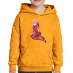 Fashion, accesorii si bijuterii - Copii - Imbracaminte copii - Pulovere si hanorace copii - Hanorac copii Darling in the FranXX Zero Two Pilot Anime, negru, marime L Copii - Infinity.ro