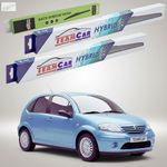 Auto si Moto - Intretinere auto - Stergatoare - Stergatoare Citroën C3 Gen I FC/FN Hatchback 2002-2009 | Set Fata si Spate Hibrid – TeamCar® - Infinity.ro