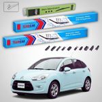 Auto si Moto - Intretinere auto - Stergatoare - Stergatoare Citroën C3 Gen II A51 Hatchback 2009-2016 | Set Fata si Spate Flat Premium – TeamCar® - Infinity.ro