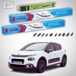 Auto si Moto - Intretinere auto - Stergatoare - Stergatoare Citroën C3 Gen III B618 Hatchback 2016-prezent | Set Fata si Spate Flat Premium – TeamCar® - Infinity.ro