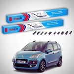 Auto si Moto - Intretinere auto - Stergatoare - Stergatoare Citroën C3 Picasso Faza 1 MPV 2009-2010 | Set Fata Flat Premium – TeamCar® - Infinity.ro