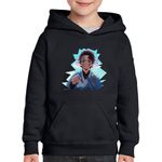 Fashion, accesorii si bijuterii - Copii - Imbracaminte copii - Pulovere si hanorace copii - Hanorac copii Demon Slayer Tanjiro Kamado Fantasy Manga, negru, marime L Copii - Infinity.ro