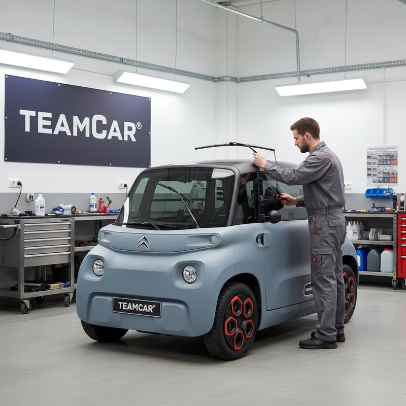 Auto si Moto - Intretinere auto - Stergatoare - Stergator Citroën Ami Gen I (9A) Liftback 2020-prezent | Set Fata Hibrid – TeamCar® - Infinity.ro