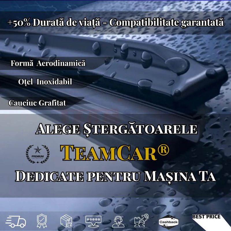Auto si Moto - Intretinere auto - Stergatoare - Stergator Citroën AX Gen I (ZA) Hatchback 1986-1998 | Set Fata Flat – TeamCar® - Infinity.ro