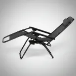 Casa si Gradina - Gradina si terasa - Mobilier exterior - Scaune si sezlonguri gradina - Set 2x Scaun De Gradina, Pliabil , Rezistent, GAIA, Pentru Camping, Drumetie, Picnic, Suport De Pahare Inclus,Negru - Infinity.ro