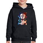 Fashion, accesorii si bijuterii - Copii - Imbracaminte copii - Pulovere si hanorace copii - Hanorac copii Demon Slayer Tanjiro Kamado Tiktok, negru, marime L Copii - Infinity.ro