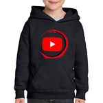 Fashion, accesorii si bijuterii - Copii - Imbracaminte copii - Pulovere si hanorace copii - Hanorac copii Demon Slayer Youtube Creator Kimetsu no Yaiba, negru, marime L Copii - Infinity.ro