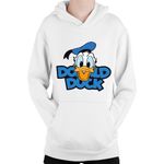 Fashion, accesorii si bijuterii - Copii - Imbracaminte copii - Pulovere si hanorace copii - Hanorac Copii Donald Duck Happy Smile Cartoon Children, alb, marime L Copii - Infinity.ro