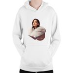 Fashion, accesorii si bijuterii - Copii - Imbracaminte copii - Pulovere si hanorace copii - Hanorac Copii Dua Lipa Lady Stream Music Break My Heart, alb, marime L Copii - Infinity.ro