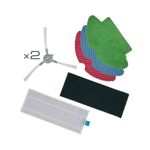Electronice si Electrocasnice - Ingrijirea locuintei - Accesorii aparate pentru ingrijirea locuintei - Kit complet de intretinere Rowenta ZR763000, cu 3 lavete specializate, 2 periute laterale si filtru de inalta - Infinity.ro