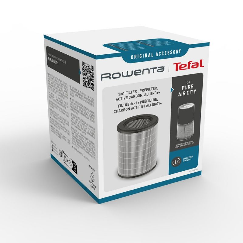 Electronice si Electrocasnice - Ingrijirea locuintei - Accesorii aparate pentru ingrijirea locuintei - Filtru Rowenta XD6280F0, compatibil cu purificatorul Pure Air City, seria PU2840F0 - Infinity.ro
