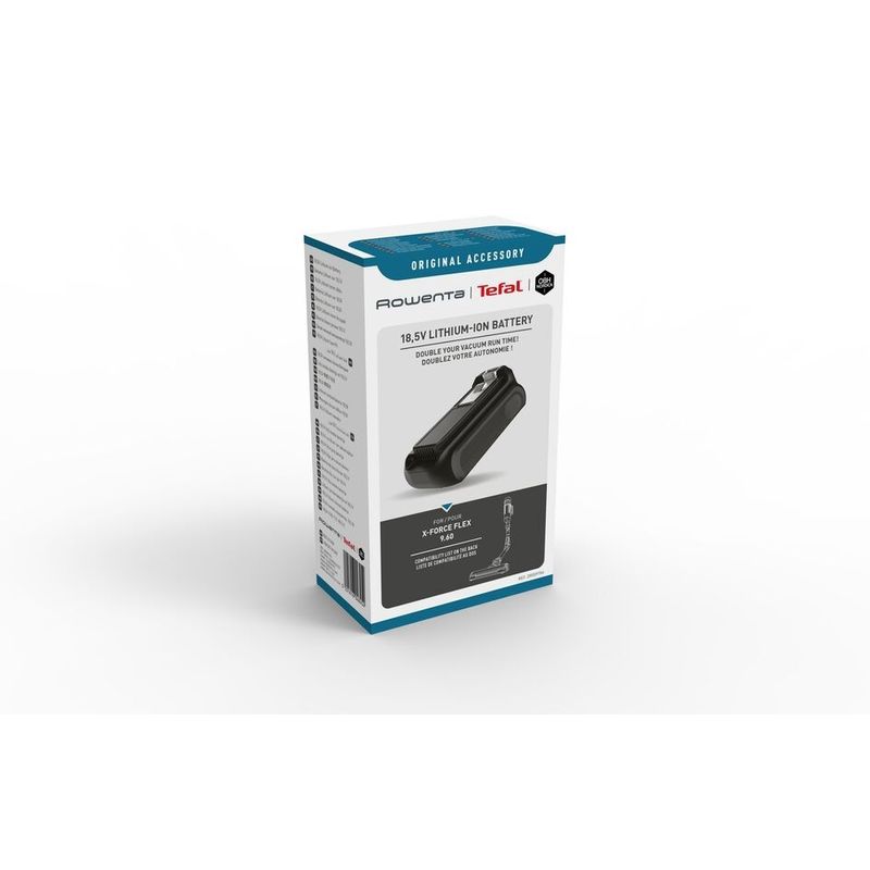 Electronice si Electrocasnice - Ingrijirea locuintei - Accesorii aparate pentru ingrijirea locuintei - Acumulator Rowenta ZR009704 Li-Ion 18.5V, compatibil cu aspiratoarele verticale Rowenta X-Force Flex 9.60, seriile - Infinity.ro