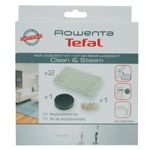 Electronice si Electrocasnice - Ingrijirea locuintei - Accesorii aparate pentru ingrijirea locuintei - Kit filtre Rowenta ZR005801 cu 1 filtru de spuma, 2 mopuri din microfibra si 1 cartus anticalcar, compatibil cu - Infinity.ro