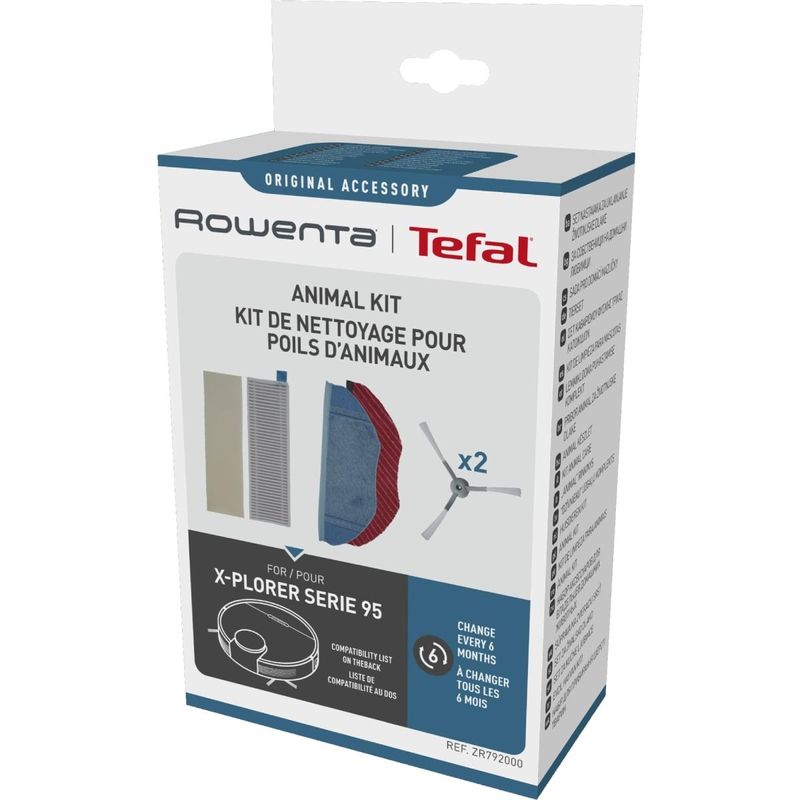 Electronice si Electrocasnice - Ingrijirea locuintei - Accesorii aparate pentru ingrijirea locuintei - Kit accesorii Rowenta ZR792000, compatibil cu aspiratoarele robot X-Plorer Serie 95, seriile RR79xxxx - Infinity.ro
