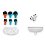 Electronice si Electrocasnice - Ingrijirea locuintei - Accesorii aparate pentru ingrijirea locuintei - Kit 10 accesorii Rowenta ZR850003, cu 7 perii, 1 racleta pentru geam si 2 fibre pentru racleta, compatibil cu - Infinity.ro
