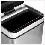 Casa si Gradina - Mobilier - Organizare si depozitare - Cosuri de gunoi - Cos de gunoi 5Five Sensor, 40L, otel inoxidabil, deschidere automata, 33x24x66 cm, argintiu - Infinity.ro