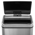 Casa si Gradina - Mobilier - Organizare si depozitare - Cosuri de gunoi - Cos de gunoi 5Five Sensor, 40L, otel inoxidabil, deschidere automata, 33x24x66 cm, argintiu - Infinity.ro