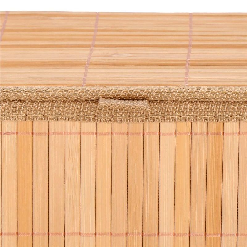 Casa si Gradina - Mobilier - Organizare si depozitare - Cutii depozitare - Set 3 cutii organizatoare din bambus, cu capac, diverse dimensiuni, maro - Infinity.ro