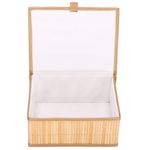 Casa si Gradina - Mobilier - Organizare si depozitare - Cutii depozitare - Set 3 cutii organizatoare din bambus, cu capac, diverse dimensiuni, maro - Infinity.ro