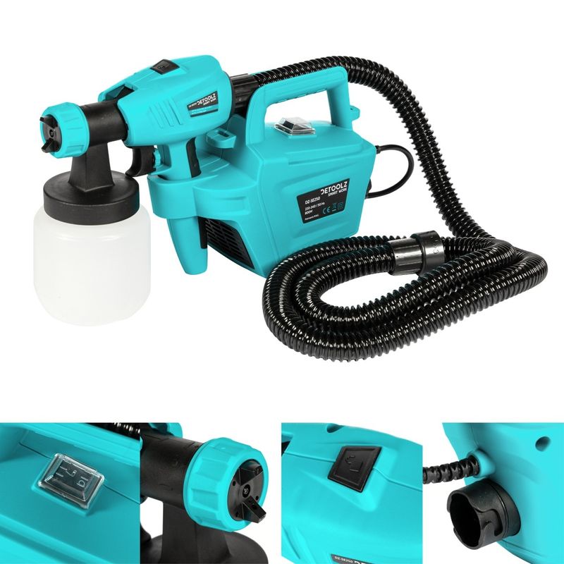 Casa si Gradina - Constructii - Vopsea si tencuieli - Pistoale si sisteme de vopsit si tencuit - Pistol electric de vopsit 800W 1000ml/min - Infinity.ro