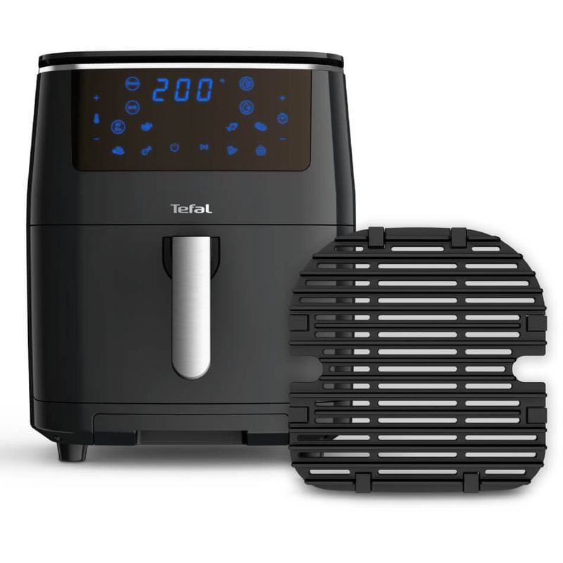 Electronice si Electrocasnice - Electrocasnice bucatarie - Aparate de gatit & desert - Friteuze - Friteuza cu aer cald, grill si abur Tefal Easy Fry & Steam FW201815, 1700W, 6.89 litri, 7 programe automate - Infinity.ro