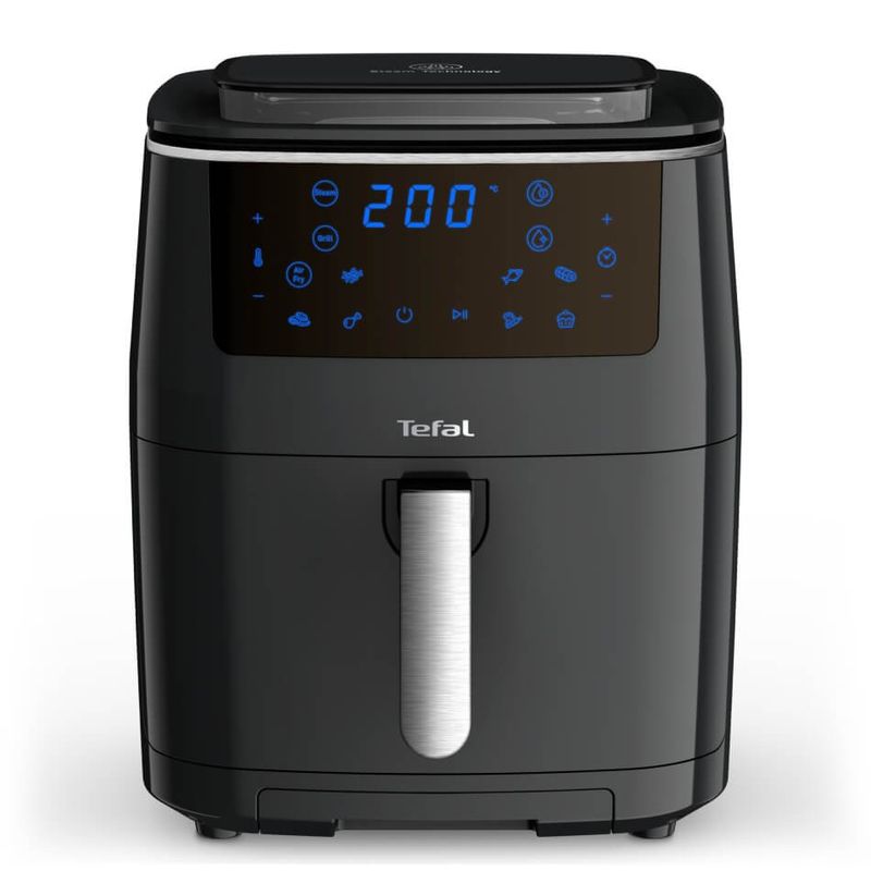 Electronice si Electrocasnice - Electrocasnice bucatarie - Aparate de gatit & desert - Friteuze - Friteuza cu aer cald, grill si abur Tefal Easy Fry & Steam FW201815, 1700W, 6.89 litri, 7 programe automate - Infinity.ro