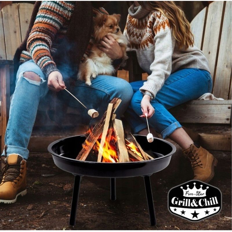 Casa si Gradina - Gradina si terasa - Gratare si accesorii - Gratare de gradina - Gratar metalic, cu trepied si tava de gatire suspendata, reglabil, 147x95cm - Infinity.ro