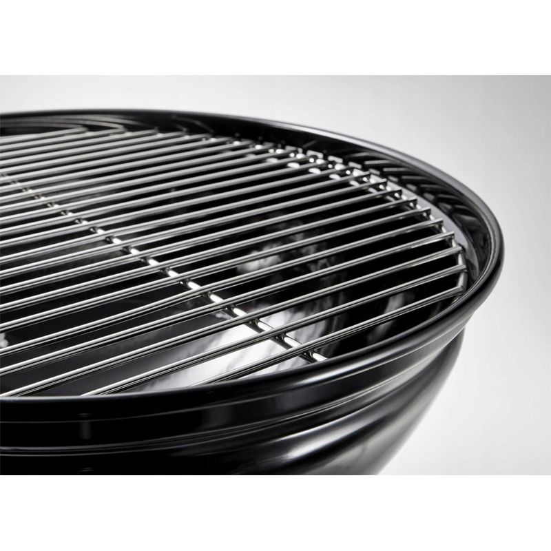 Casa si Gradina - Gradina si terasa - Gratare si accesorii - Gratare de gradina - Gratar rotund, din otel, cu suport cromat, tava din inox, 43x37cm, negru - Infinity.ro