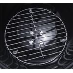 Casa si Gradina - Gradina si terasa - Gratare si accesorii - Gratare de gradina - Gratar rotund, din otel, cu suport cromat, tava din inox, 43x37cm, negru - Infinity.ro