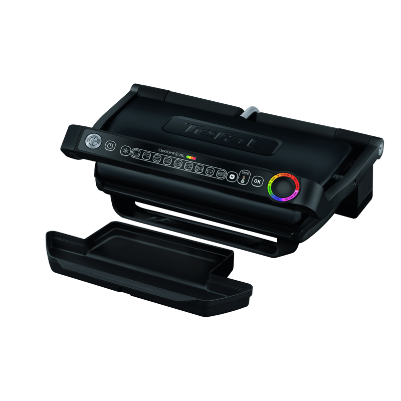 Electronice si Electrocasnice - Electrocasnice bucatarie - Aparate de gatit & desert - Gratare electrice - Gratar electric Tefal OptiGrill+ XL GC722834, 9 programe, indicator gatire, senzor automat, mod manual 4 nivele, placi - Infinity.ro