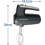 Electronice si Electrocasnice - Electrocasnice bucatarie - Mixere, tocatoare & roboti de bucatarie - Mixere - Mixer de mana Russell Hobbs 27151-56 Desire, 350W, 5 viteze + turbo, accesorii crom lavabile la masina de spalat vase - Infinity.ro