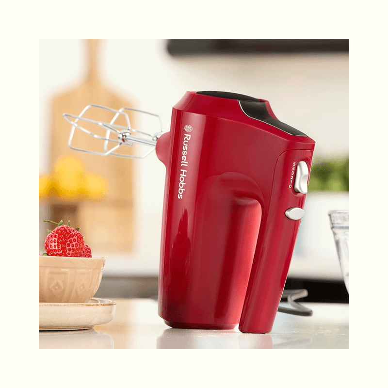 Electronice si Electrocasnice - Electrocasnice bucatarie - Mixere, tocatoare & roboti de bucatarie - Mixere - Mixer de mana Russell Hobbs 27150-56 Desire, 350W, 5 viteze + turbo, accesorii crom lavabile la masina de spalat vase - Infinity.ro