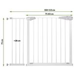 Casa si Gradina - Mobilier - Mobilier copii - Sisteme de siguranta - Poarta de siguranta Safety Gate pentru scari, ajustabila 104-113 cm, din otel, alba - Infinity.ro