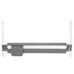 Casa si Gradina - Mobilier - Mobilier copii - Sisteme de siguranta - Bariera siguranta pat copii reglabila inaltime 75-95 cm, 196 cm latime, plasa respirabila, gri - Infinity.ro