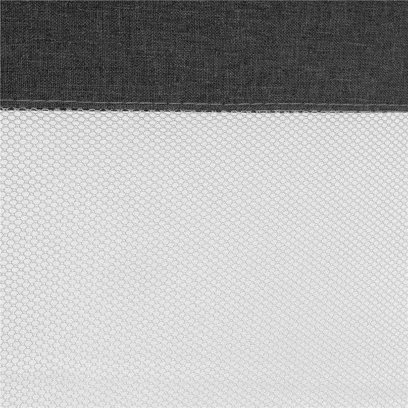 Casa si Gradina - Mobilier - Mobilier copii - Sisteme de siguranta - Bariera siguranta pat copii reglabila inaltime 75-95 cm, 196 cm latime, plasa respirabila, gri - Infinity.ro