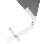 Casa si Gradina - Mobilier - Mobilier copii - Sisteme de siguranta - Bariera siguranta pat copii reglabila inaltime 75-95 cm, 196 cm latime, plasa respirabila, gri - Infinity.ro