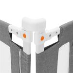Casa si Gradina - Mobilier - Mobilier copii - Sisteme de siguranta - Bariera siguranta pat copii reglabila inaltime 75-95 cm, 158 cm latime, plasa respirabila, gri - Infinity.ro