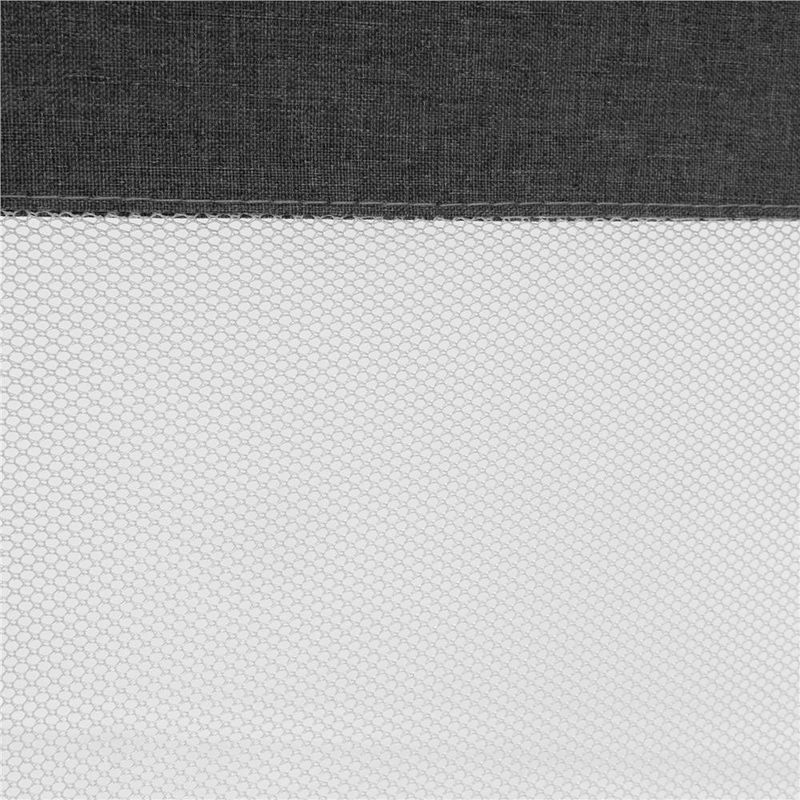 Casa si Gradina - Mobilier - Mobilier copii - Sisteme de siguranta - Bariera siguranta pat copii reglabila inaltime 75-95 cm, 158 cm latime, plasa respirabila, gri - Infinity.ro